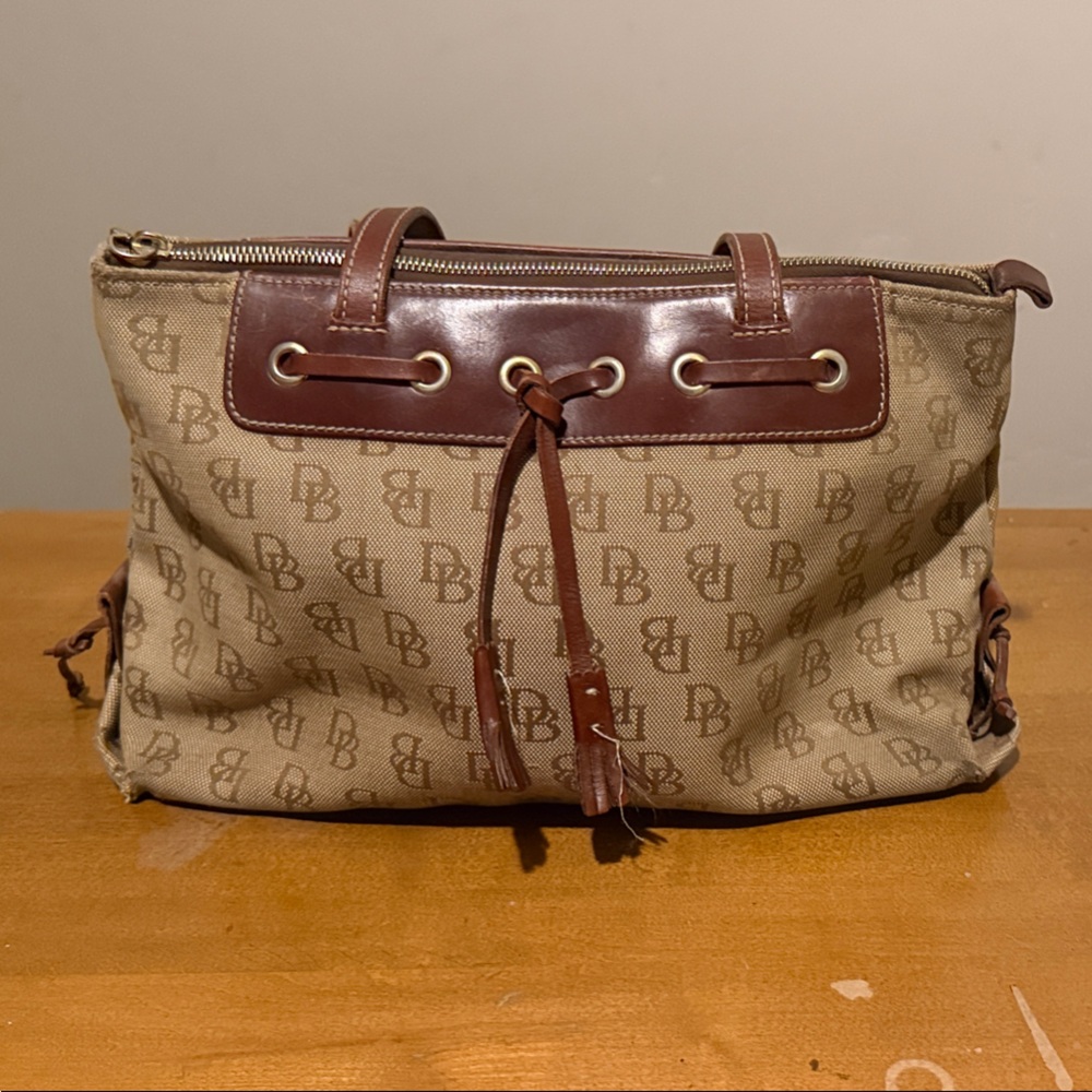 Dooney & Bourke Beige and Brown Purse